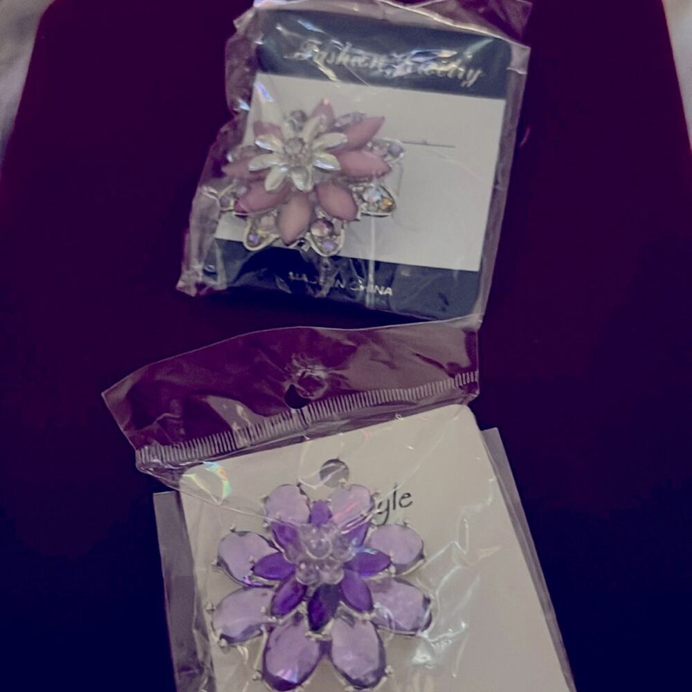 Crystal Brooches
